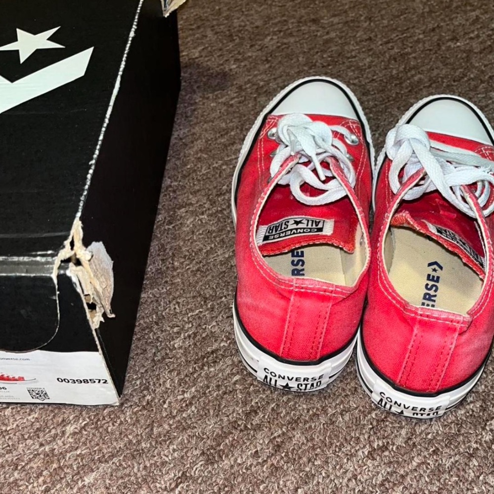 Converse Bright Red Sneakers